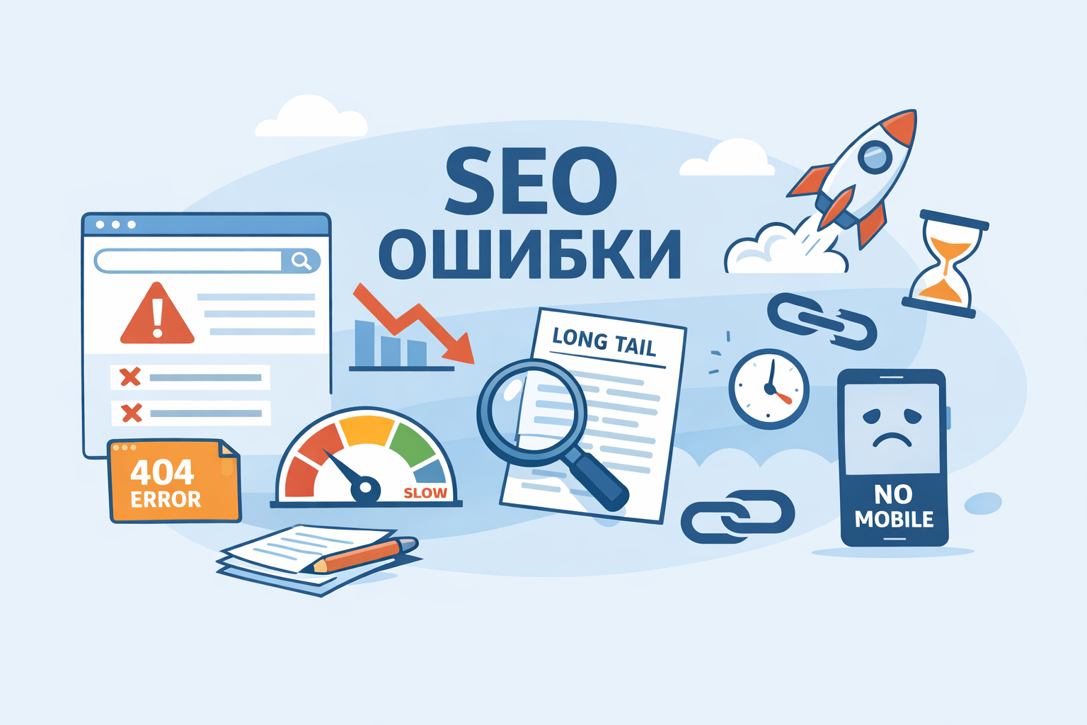 Частые ошибки при SEO-продвижении сайта и как их избежать