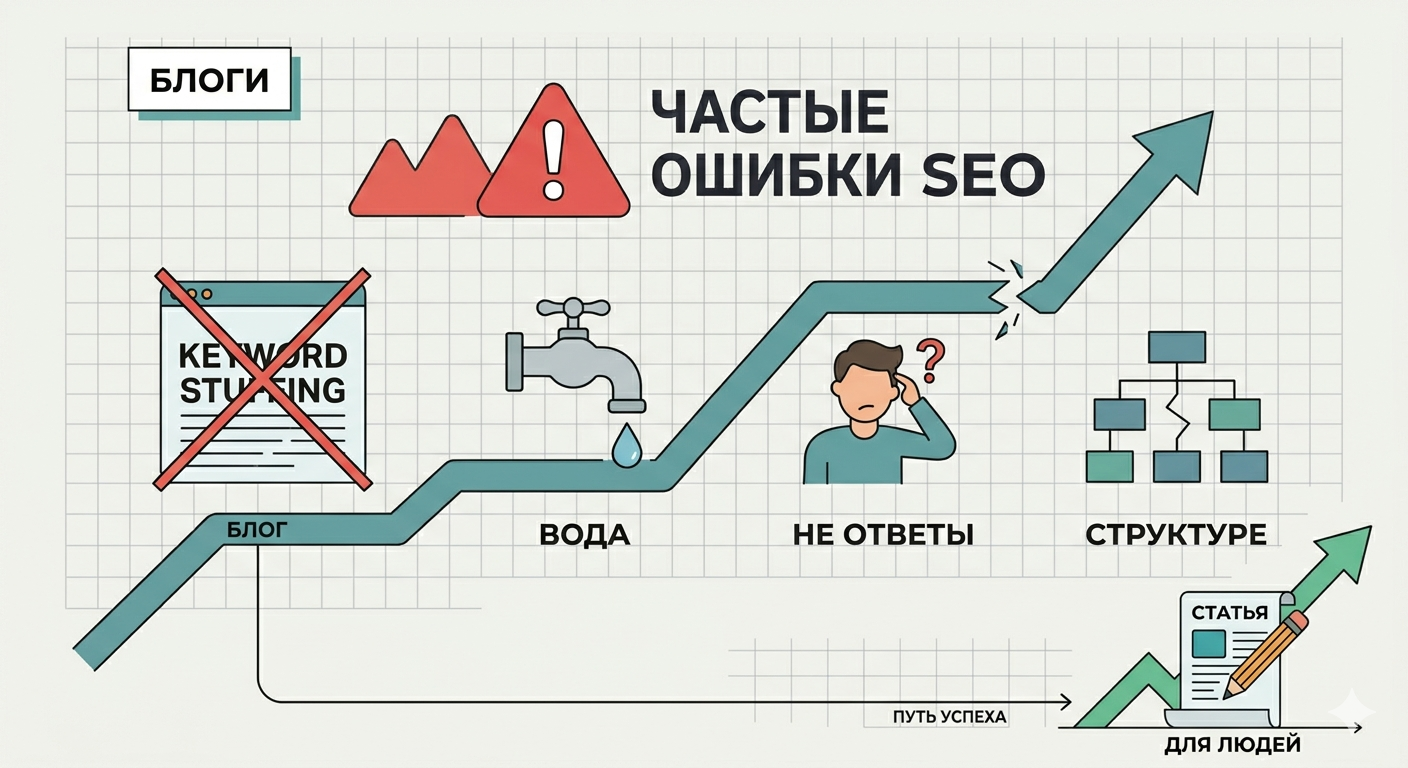 Частые ошибки при написании SEO-текстов