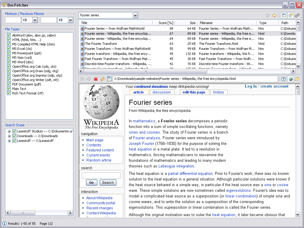 DocFetcher 1.1.27 64bit