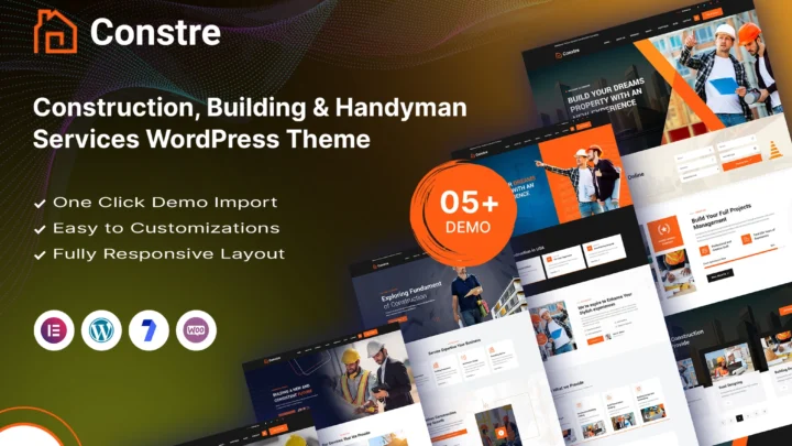 Constre строительный шаблоны для WordPress